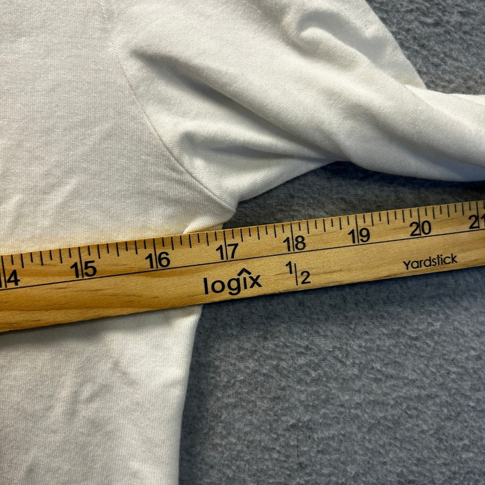 Cuddl Duds V Neck Long Sleeve Womens Medium White Softwear Lounge Sleepwear Top - Picture 5 of 6